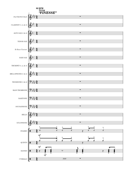 Finesse (with drum&bass jam) O/D stand tune for Raptor Band