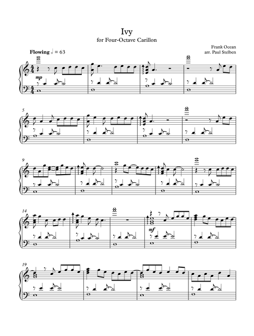 Ivy (Arr. Paul Stelben) - Frank Ocean (Instrumental Solo)