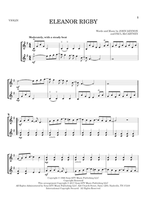 Play Official version of Eleanor rigby Sheet Music by The Beatles for ...