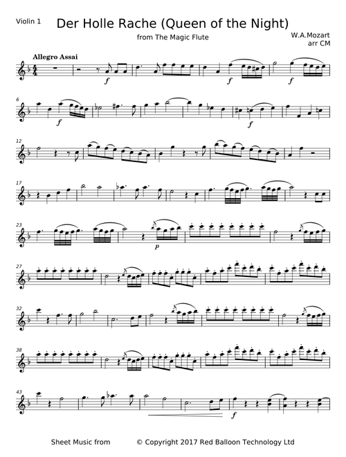 Queen Of The Night Aria - Wolfgang Amadeus Mozart