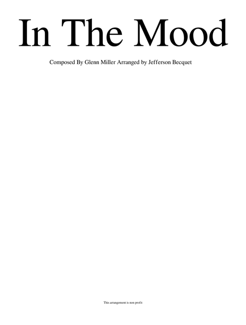 In The Mood