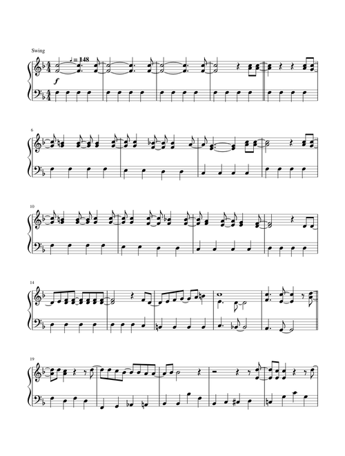 WATERLOO (ABBA) easy piano