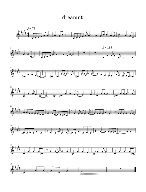 Dreamer  – Laufey Solo Tenor Sax