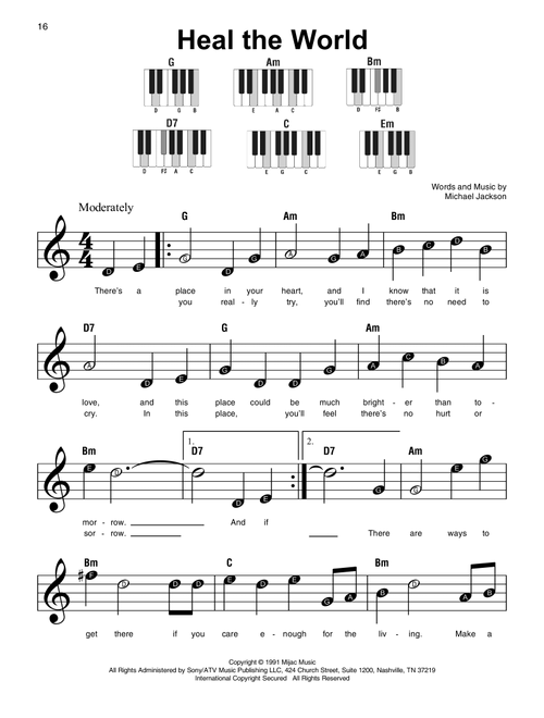 Heal The World - Michael Jackson (Super Easy Piano)