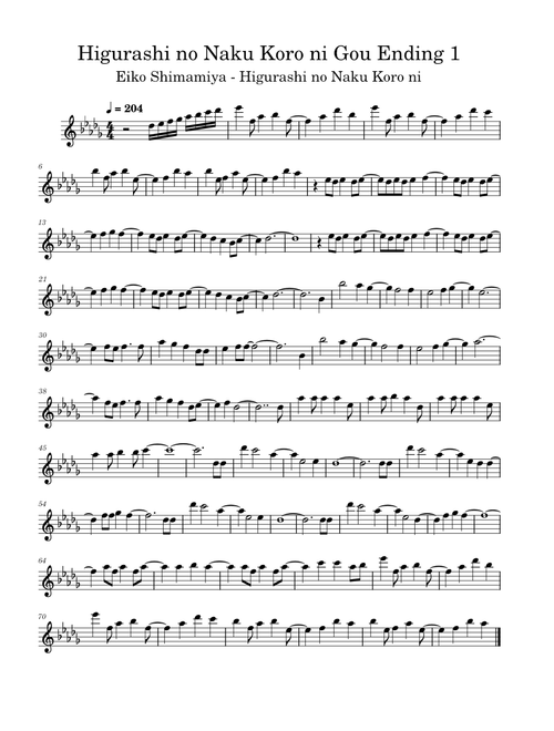 Higurashi No Naku Koro ni Gou Ending 1