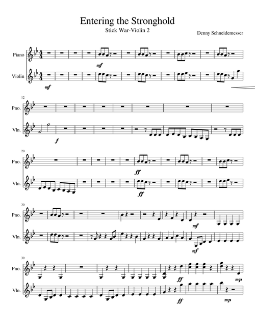 Entering the Stronghold violin 2