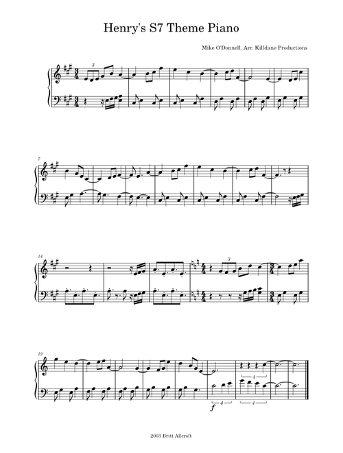 Henry's S7 Theme Piano