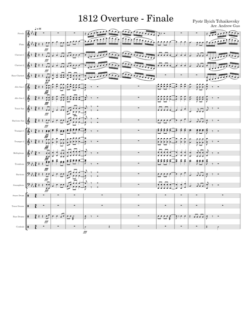 1812 Overture, Marching Band Arrangement, Tchaikovsky