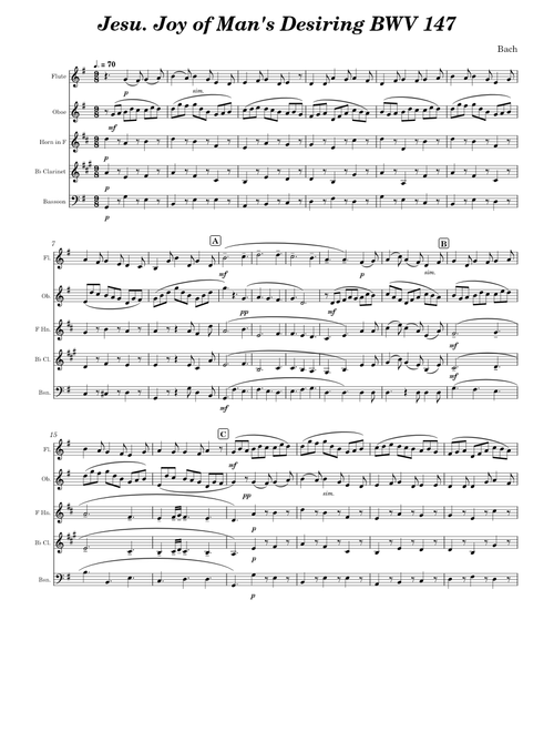Jesu, Joy of Man's Desiring – Johann Sebastian Bach
