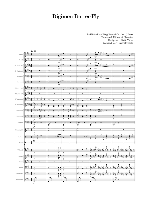 Digimon - butterfly – Misc Cartoons Butter-Fly - Digimon Adventure OP (orchestra)