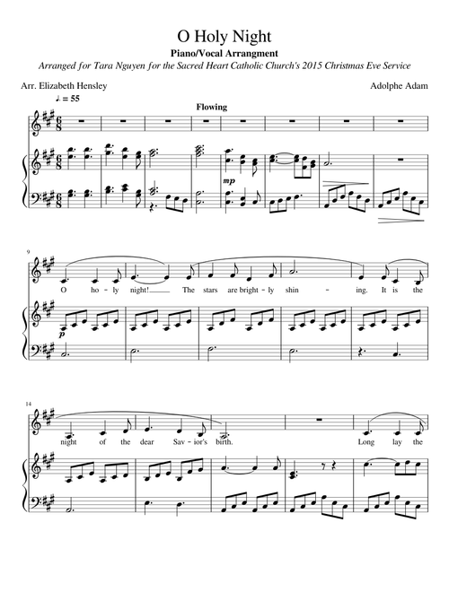 O Holy Night (Piano/Vocal Arr.)