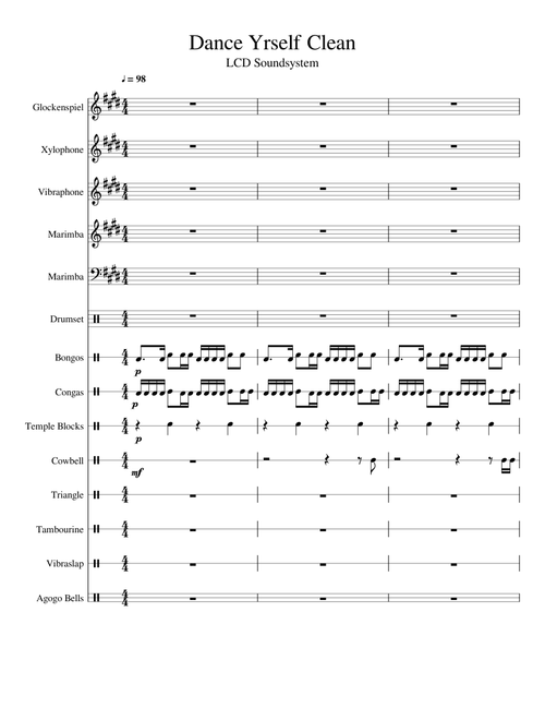 Dance Yrself Clean - Percussion Ensemble