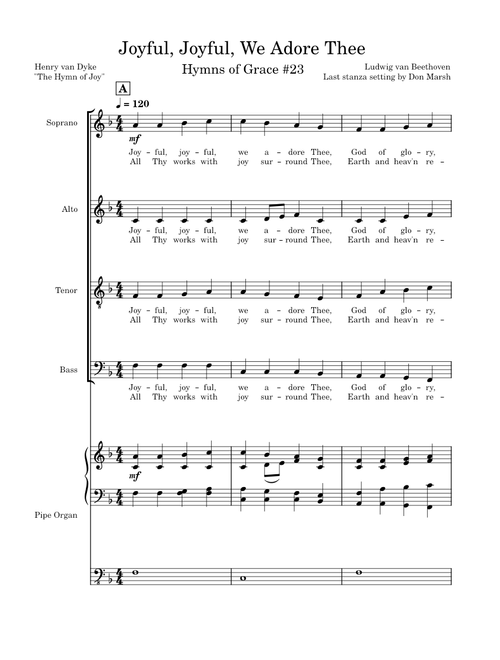 Joyful, Joyful, We Adore Thee – Henry Van Dyke