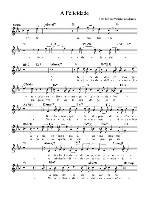 A Felicidade jazz