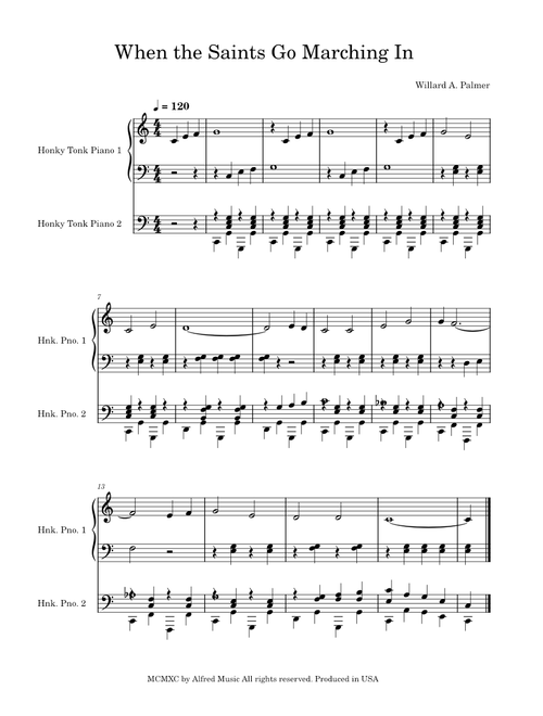 When the Saints Go Marching In