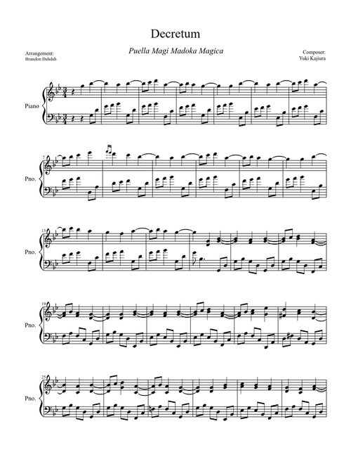 Decretum Sayaka's Theme