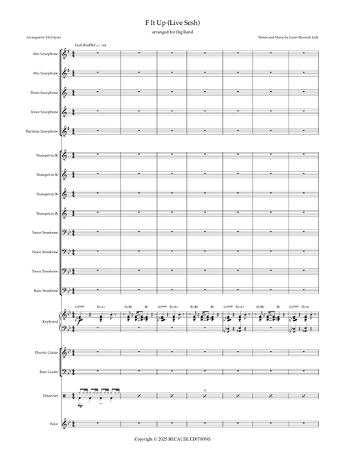 F It Up - Live Sesh (Arr. Eli Hayter) - Louis Maxwell Cole (Jazz Ensemble)