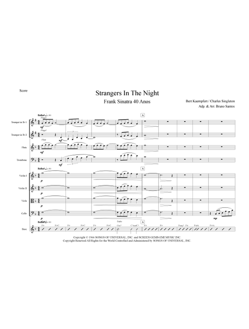 Strangers In The Night (Arr. Bruno Santos) - Frank Sinatra (Small Ensemble)
