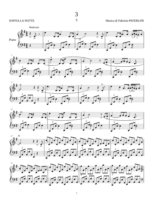 Soffia La Notte - Fabrizio Paterlini