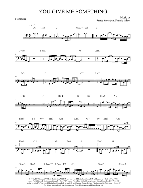 You Give Me Something (Arr. Anderson Quevedo) - James Morrison (Trombone Solo)