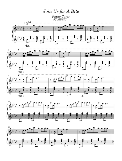 Join Us For a Bite – JT Music - Piano Cover