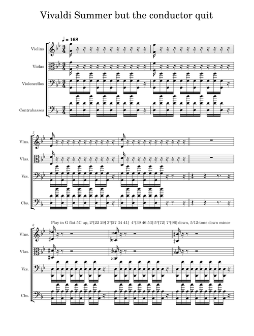 Vivaldi Summer but the conductor quit