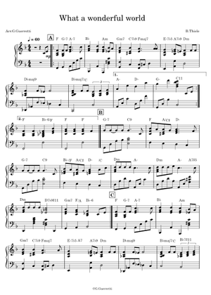What A Wonderful World- Reharmonized – Bob Thiele (as 