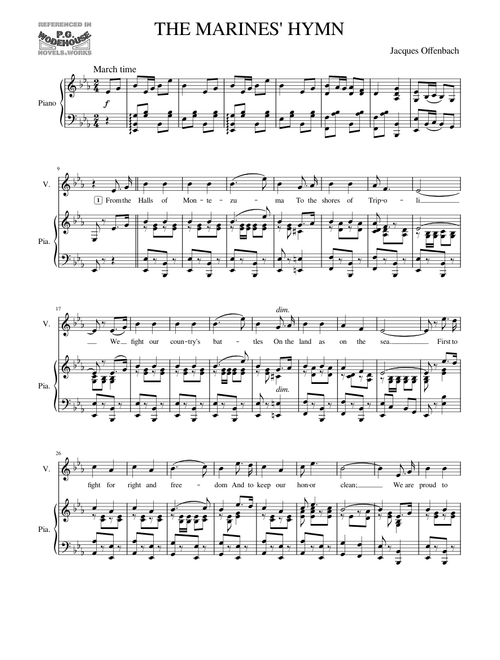 The Marines' Hymn - Jacques Offenbach