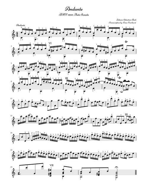Andante - BWV 1033 - J.S. Bach