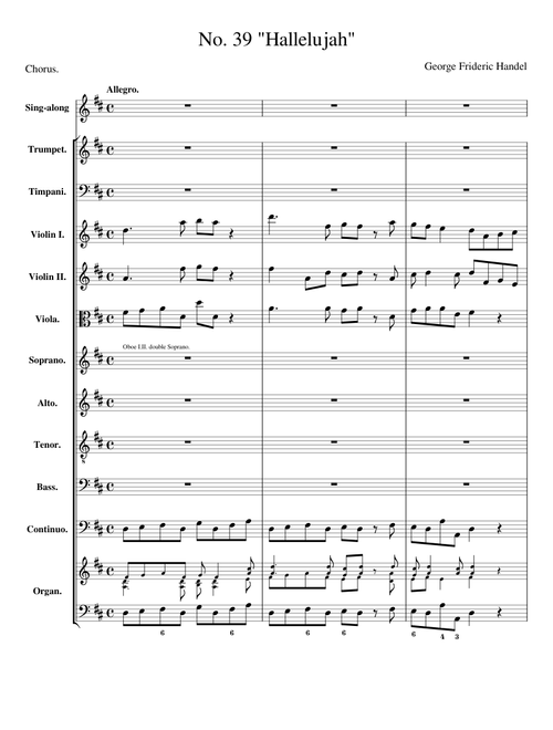 Handel Messiah HWV 56 Part II. Hallelujah Chorus
