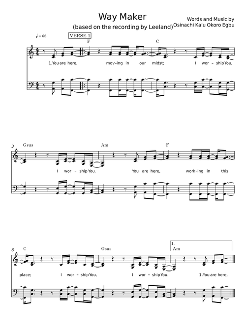 Way maker - Leeland