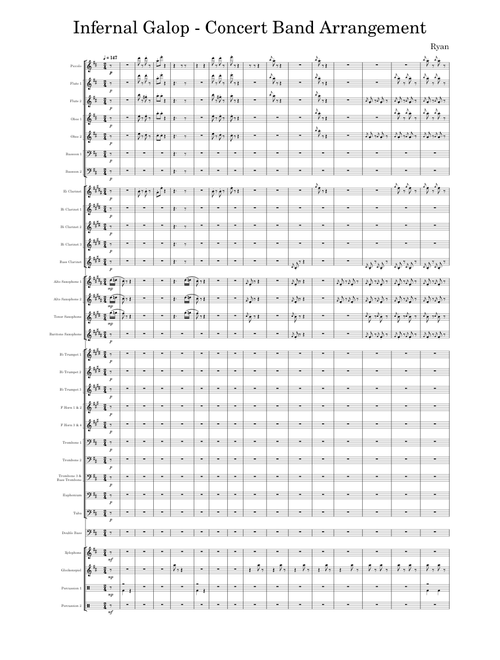 Galop Infernal – Jacques Offenbach (Concert Band Arrangement)