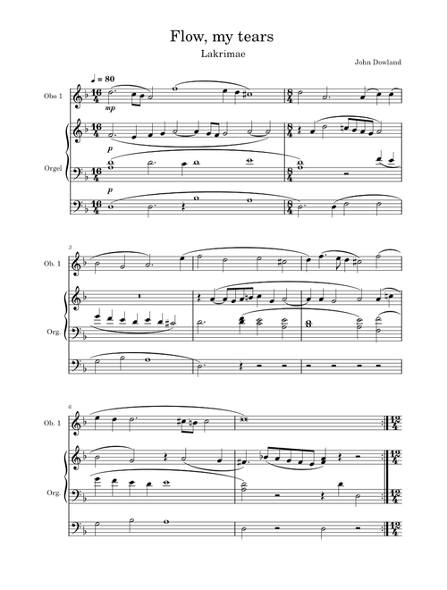Flow my tears – John Dowland