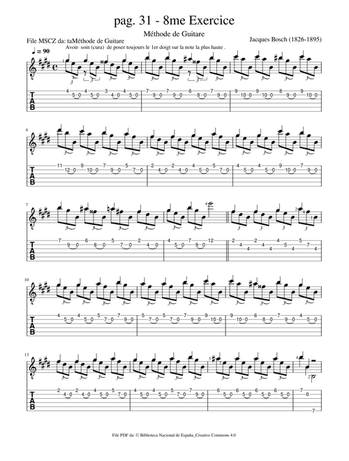 Méthode, pag. 31, 8me exercise – Jacques Bosch