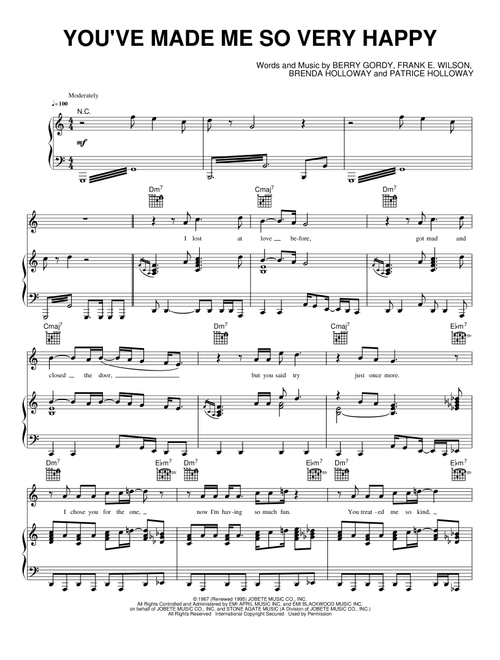 You've Made Me So Very Happy - Blood, Sweat & Tears (Piano-Vocal-Guitar)