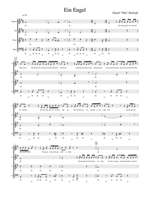 Ein Engel - SATB von den Wise Guys