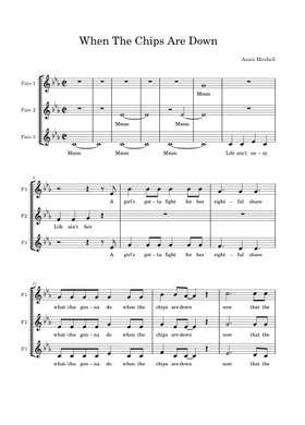 Free Hadestown - When The Chips Are Down by Misc Soundtrack sheet