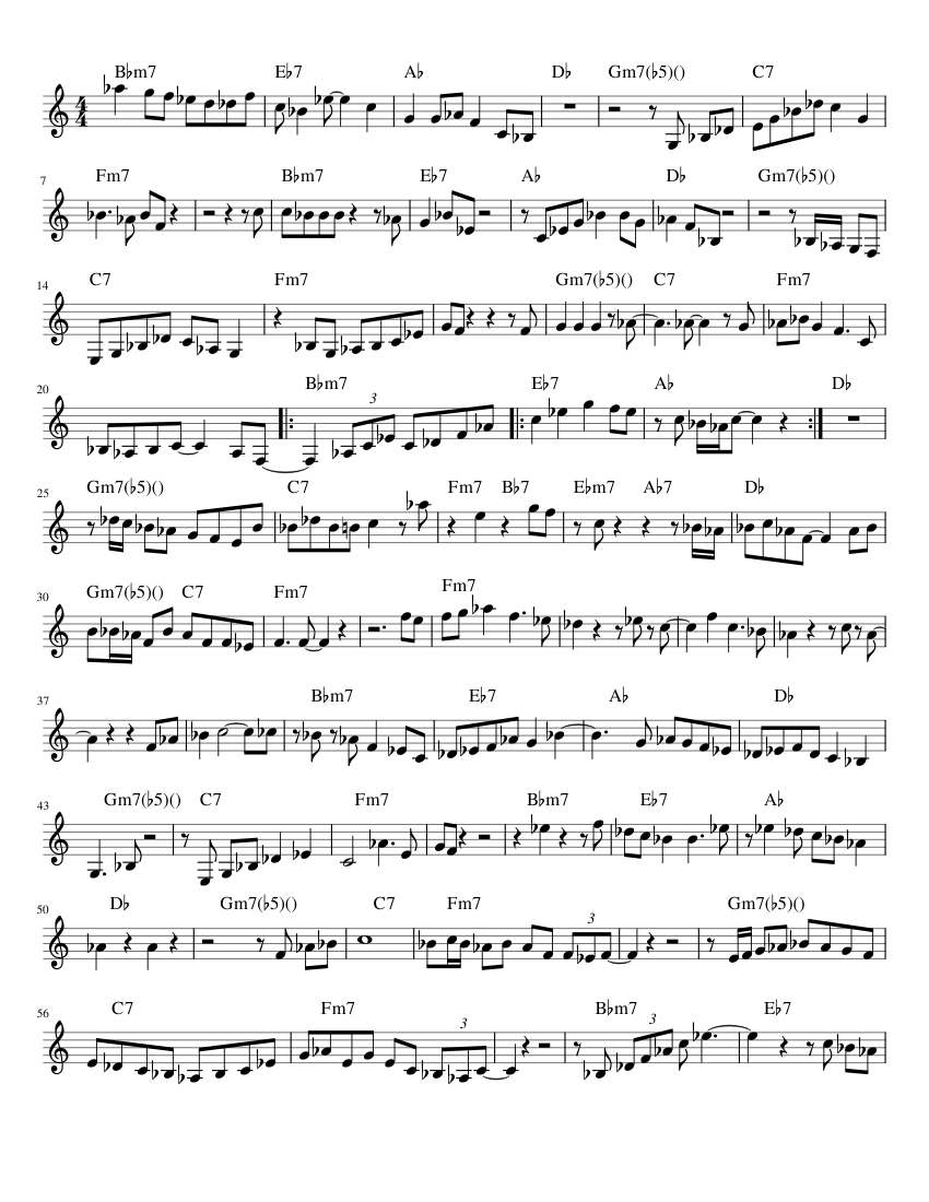 autumn guitarra Sheet music for Piano (Solo)