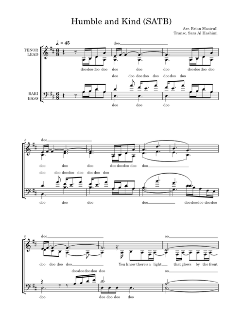 Humble and Kind (SATB)