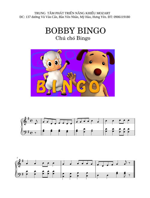 BOBBY BINGO Chú chó Bingo