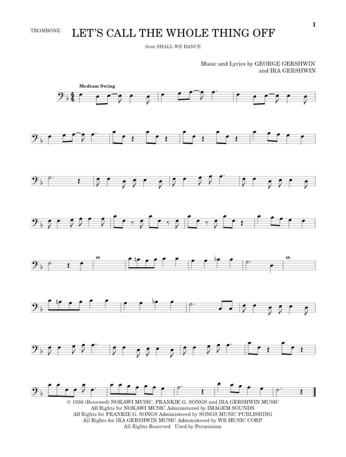 Let's Call The Whole Thing Off - George Gershwin, Ira Gershwin (Trombone Solo)