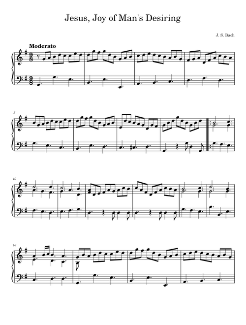 Jesus, Joy of Man's Desiring - Bach