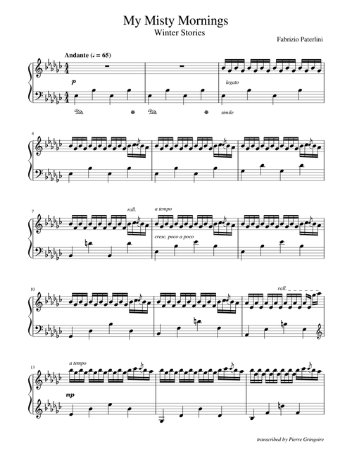 Fabrizio Paterlini - My Misty Mornings