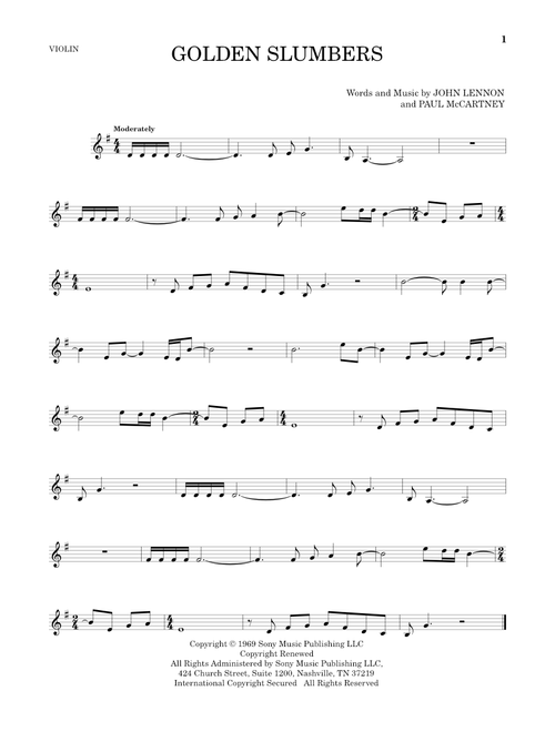 Golden Slumbers - The Beatles (Violin Solo)