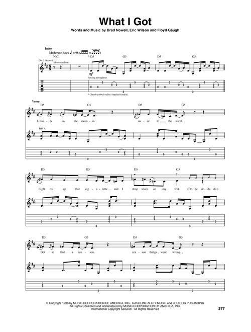What I Got - Sublime (Guitar Tab)