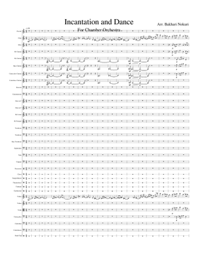Incantation and Dance Sheet Music for Trombone, Cornet, Euphonium