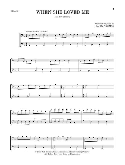 When She Loved Me (from Toy Story 2) - Sarah McLachlan (Cello Duet)