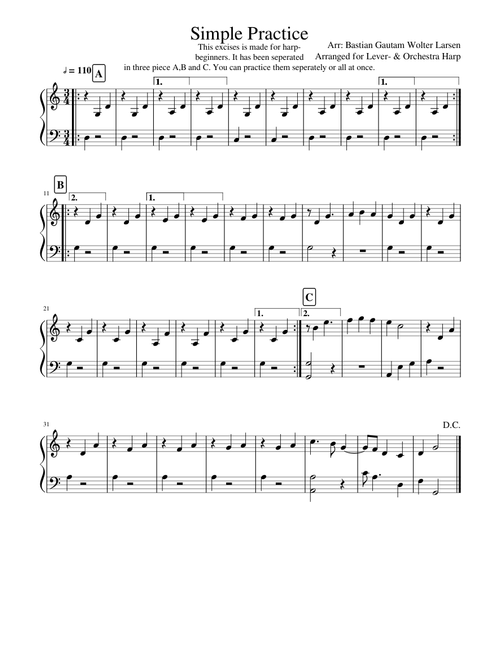 Simple Practice (Harp)