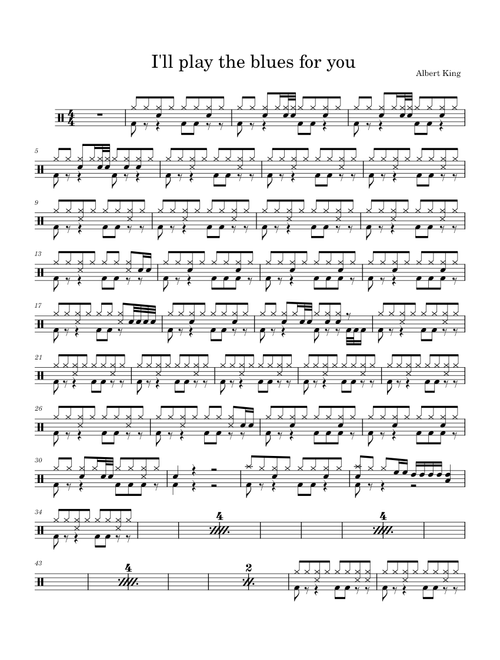 I'll Play The Blues For You – Albert King, Eric Clapton I'll play the blues for you (Drum) - Albert King