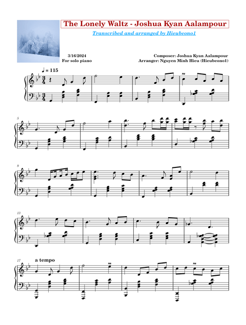 The Lonely Waltz – Joshua Kyan Aalampour